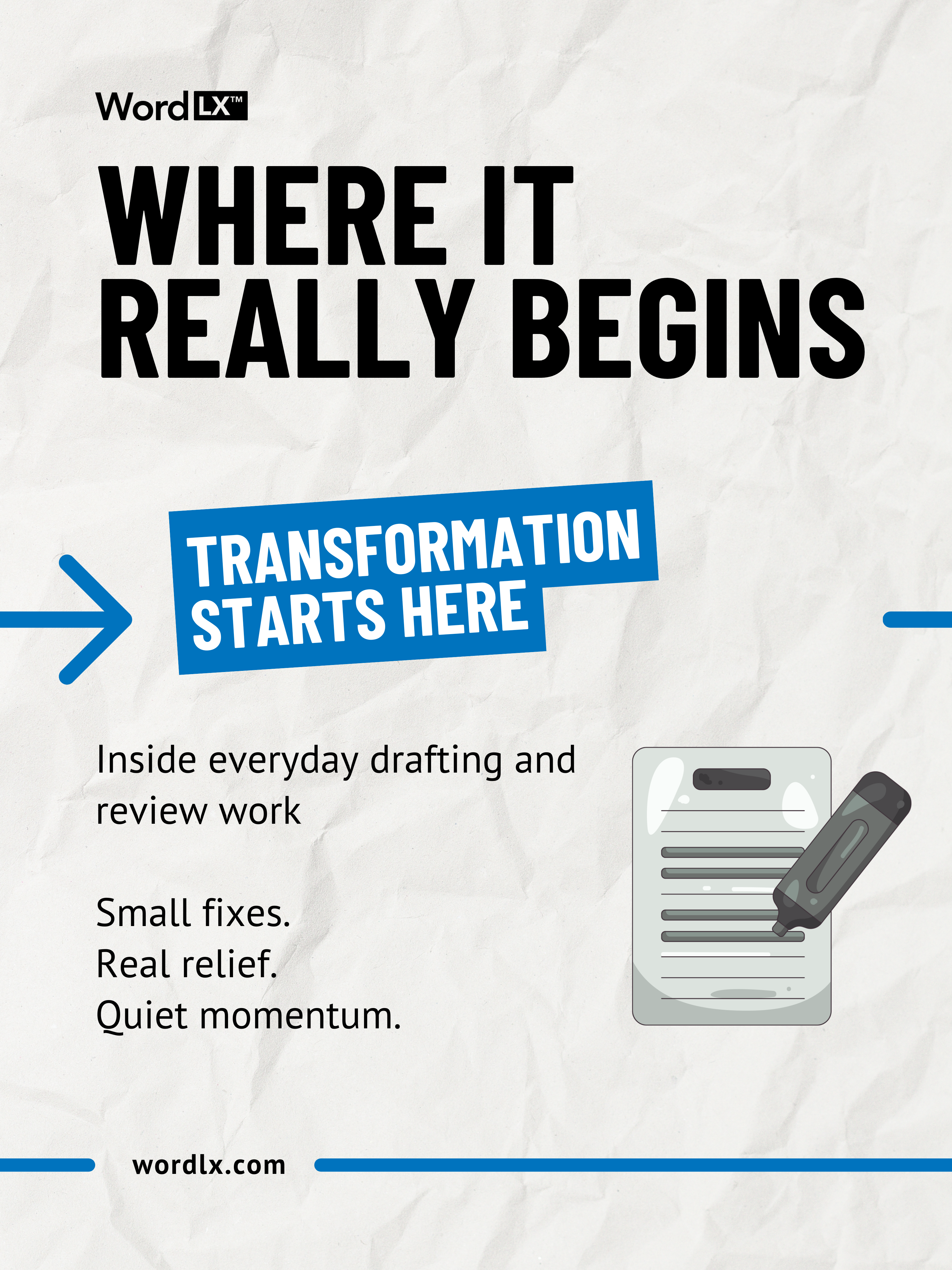 Illustration showing that law firm digital transformation starts inside everyday drafting and review work